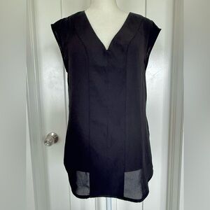 J J.Crew Black Sleeveless Tunic Top – XS